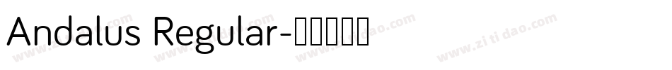 Andalus Regular字体转换
